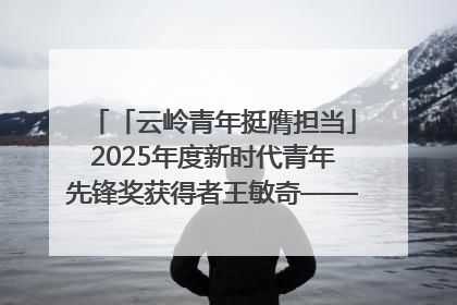 「云岭青年挺膺担当」2025年度新时代青年先锋奖获得者王敏奇——澜沧江上好渔人