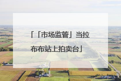 「市场监管」当拉布布站上拍卖台