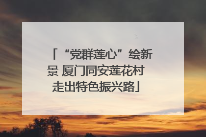 “党群莲心”绘新景 厦门同安莲花村走出特色振兴路