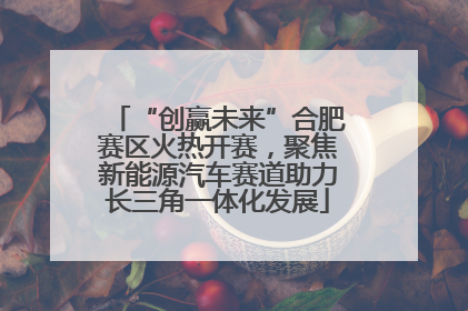 “创赢未来”合肥赛区火热开赛，聚焦新能源汽车赛道助力长三角一体化发展