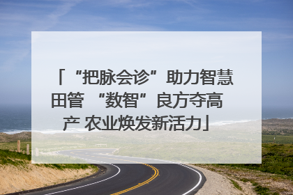 “把脉会诊”助力智慧田管 “数智”良方夺高产 农业焕发新活力
