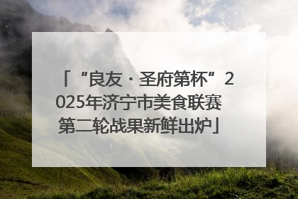 “良友・圣府第杯”2025年济宁市美食联赛第二轮战果新鲜出炉