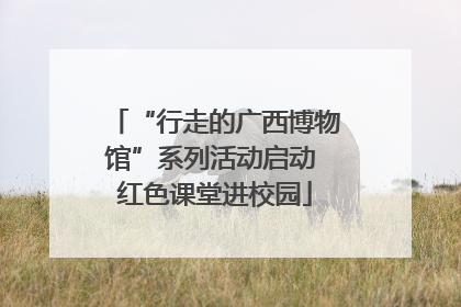 “行走的广西博物馆”系列活动启动 红色课堂进校园