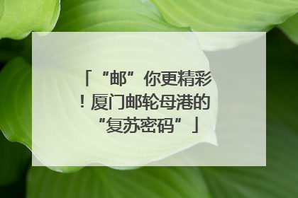 “邮”你更精彩！厦门邮轮母港的“复苏密码”
