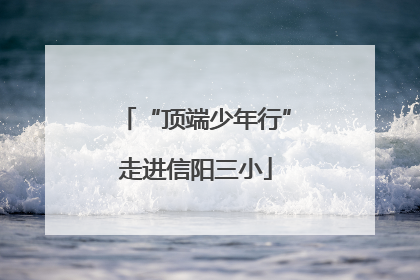 “顶端少年行”走进信阳三小