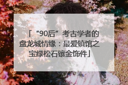 “90后”考古学者的盘龙城情缘：最爱镇馆之宝绿松石镶金饰件
