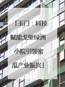 玉门：科技赋能戈壁绿洲 小院引领蜜瓜产业振兴