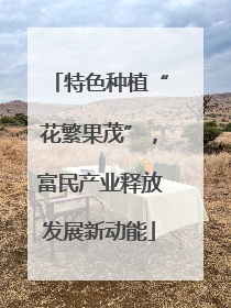 特色种植“花繁果茂”，富民产业释放发展新动能