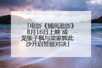 电影《捕风追影》8月16日上映 成龙张子枫与梁家辉此沙开启警匪对决