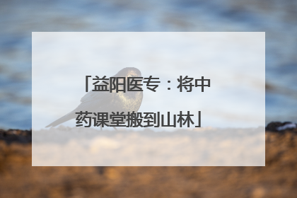 益阳医专：将中药课堂搬到山林