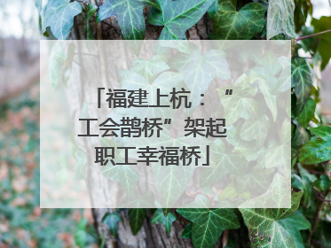 福建上杭：“工会鹊桥”架起职工幸福桥