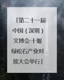 第二十一届中国（深圳）文博会·十堰绿松石产业对接大会举行