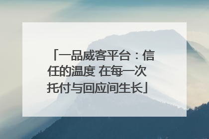 一品威客平台：信任的温度 在每一次托付与回应间生长