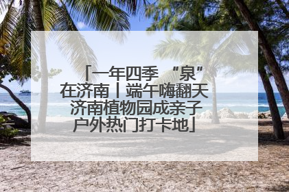 一年四季 “泉”在济南丨端午嗨翻天 济南植物园成亲子户外热门打卡地