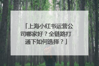上海小红书运营公司哪家好？全链路打通下如何选择？