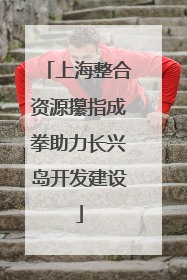 上海整合资源攥指成拳助力长兴岛开发建设
