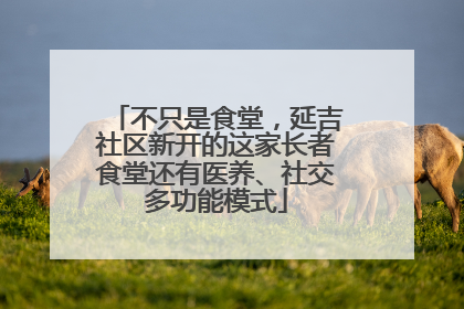 不只是食堂，延吉社区新开的这家长者食堂还有医养、社交多功能模式