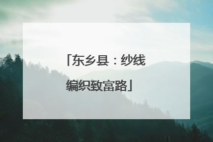 东乡县：纱线编织致富路