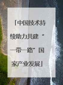 中国技术持续助力共建“一带一路”国家产业发展