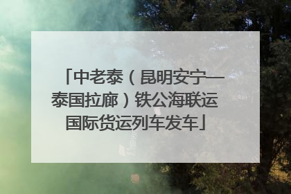 中老泰（昆明安宁—泰国拉廊）铁公海联运国际货运列车发车