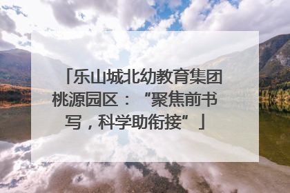 乐山城北幼教育集团桃源园区：“聚焦前书写，科学助衔接”