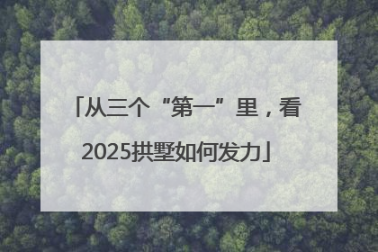 从三个“第一”里，看2025拱墅如何发力
