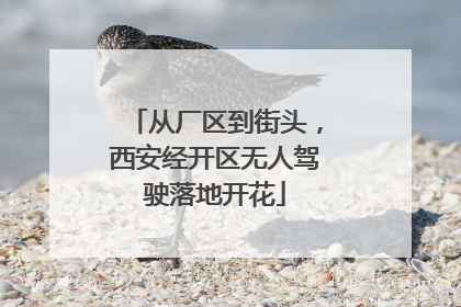 从厂区到街头，西安经开区无人驾驶落地开花