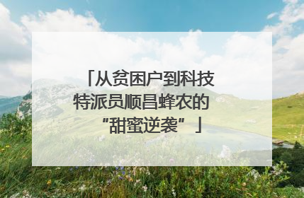 从贫困户到科技特派员顺昌蜂农的“甜蜜逆袭”