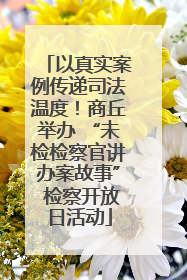 以真实案例传递司法温度！商丘举办 “未检检察官讲办案故事” 检察开放日活动