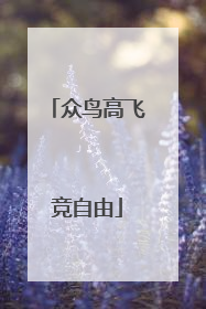 众鸟高飞竞自由
