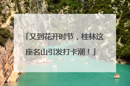 又到花开时节，桂林这座名山引发打卡潮！