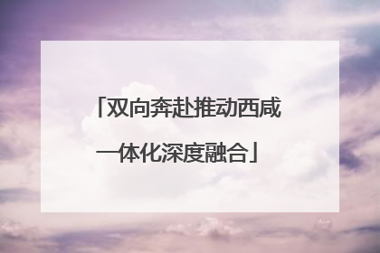 双向奔赴推动西咸一体化深度融合