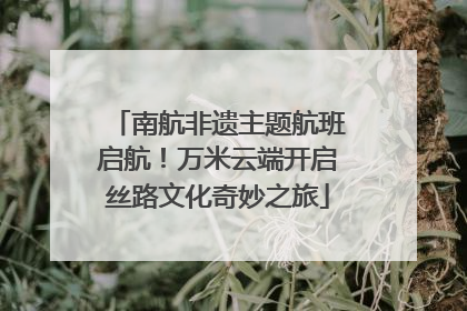 南航非遗主题航班启航！万米云端开启丝路文化奇妙之旅