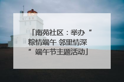 南苑社区：举办“粽情端午 邻里情深”端午节主题活动