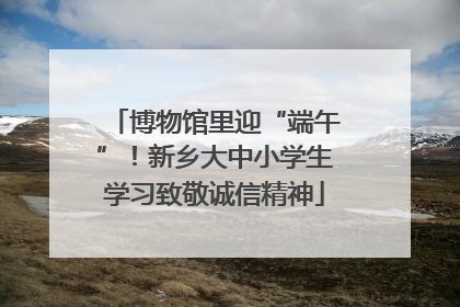 博物馆里迎“端午”！新乡大中小学生学习致敬诚信精神