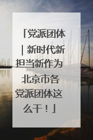 党派团体｜新时代新担当新作为 北京市各党派团体这么干！