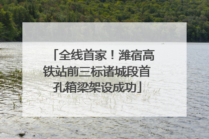 全线首家！潍宿高铁站前三标诸城段首孔箱梁架设成功