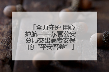 全力守护 用心护航——东营公安分局交出高考安保的“平安答卷”
