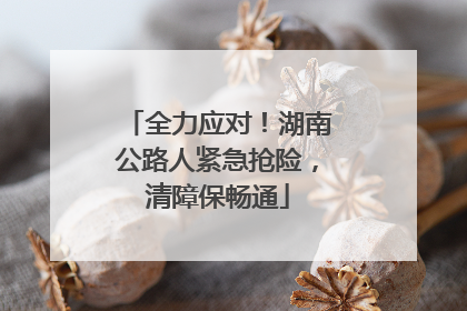 全力应对！湖南公路人紧急抢险，清障保畅通