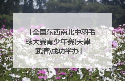 全国东西南北中羽毛球大赛青少年赛(天津武清)成功举办