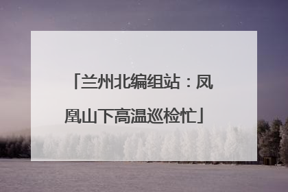 兰州北编组站：凤凰山下高温巡检忙