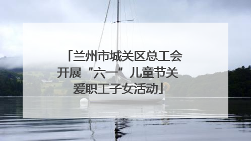 兰州市城关区总工会开展“六一”儿童节关爱职工子女活动