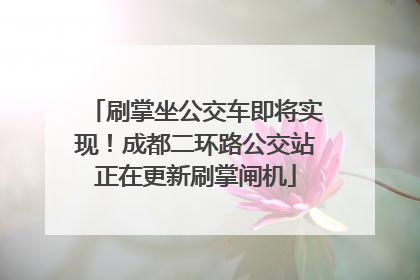 刷掌坐公交车即将实现！成都二环路公交站正在更新刷掌闸机