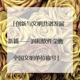创新与文明共谱发展新篇——润和软件荣膺全国文明单位称号