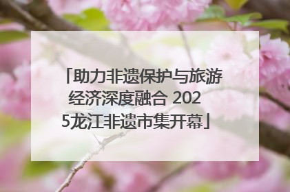 助力非遗保护与旅游经济深度融合 2025龙江非遗市集开幕