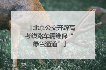 北京公交开辟高考线路车辆维保“绿色通道”