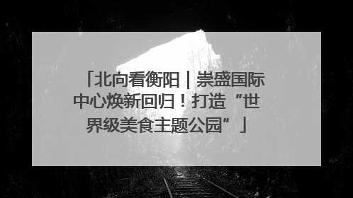 北向看衡阳｜崇盛国际中心焕新回归！打造“世界级美食主题公园”