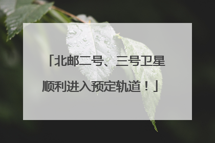 北邮二号、三号卫星顺利进入预定轨道！