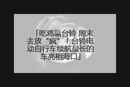 吃鸡赢台铃 周末去放“疯”！台铃电动自行车续航最长的车亮相海口