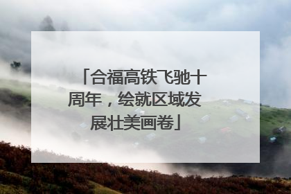 合福高铁飞驰十周年，绘就区域发展壮美画卷